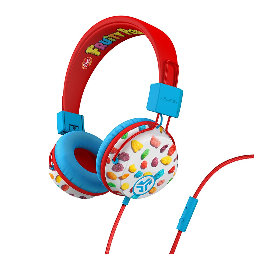 JBuddies Studio On-Ear Kids Wired Headphones Peach - Fruity Pebbles