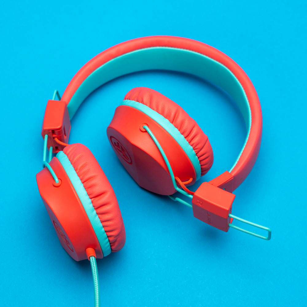 JBuddies Studio On-Ear Kids Wired Headphones Peach