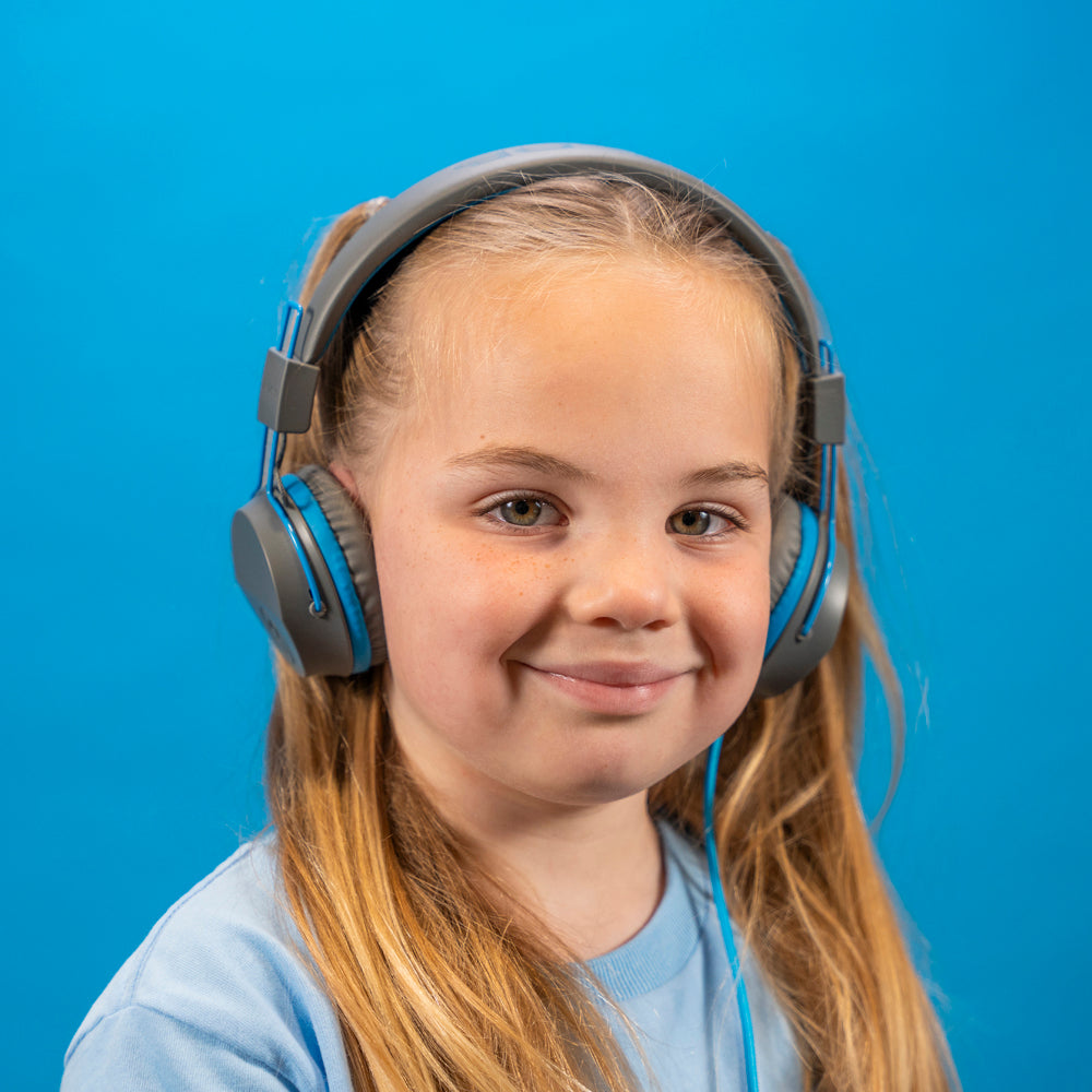 JBuddies Studio On-Ear Kids Wired Headphones Graphite/Blue