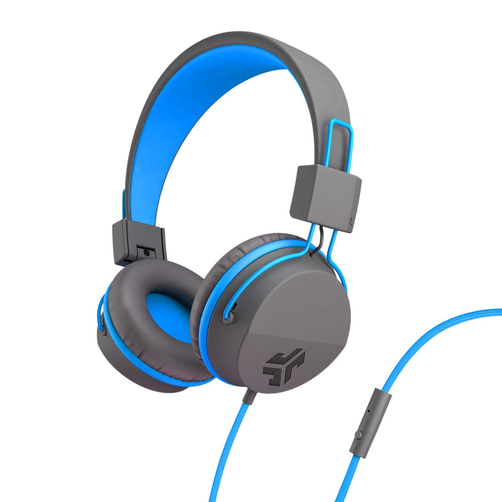 JBuddies Studio On-Ear Kids Wired Headphones Peach - Graphite/Blue