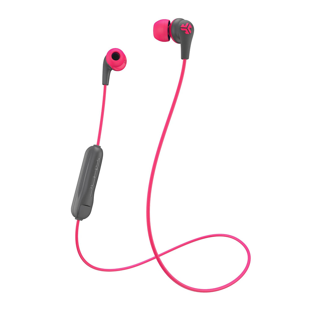 JBuds Pro Wireless Signature Earbuds White/Gray - Pink/Gray